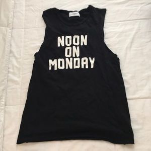Soul cycle “noon on Monday” tank